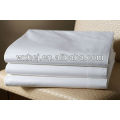 100% polyester microfibre blanc drap de lit feuille d&#39;hôtel